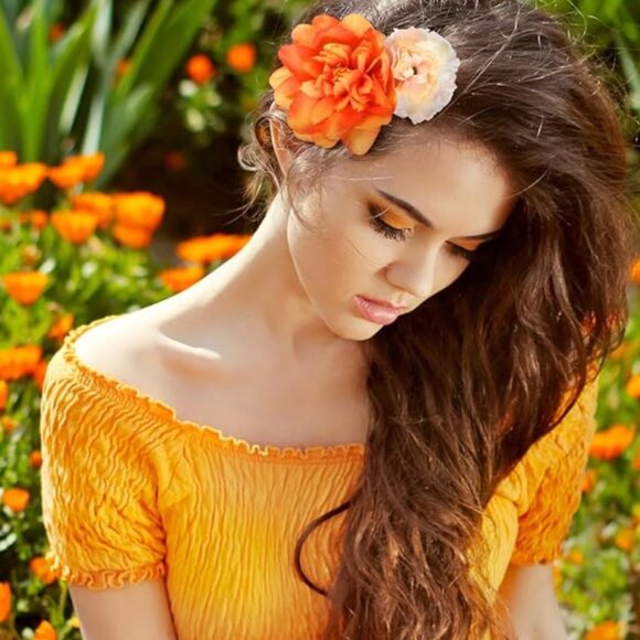21 Pieces Flower Hair Clip Rose Hair Clips Hair Barrettes main image 5